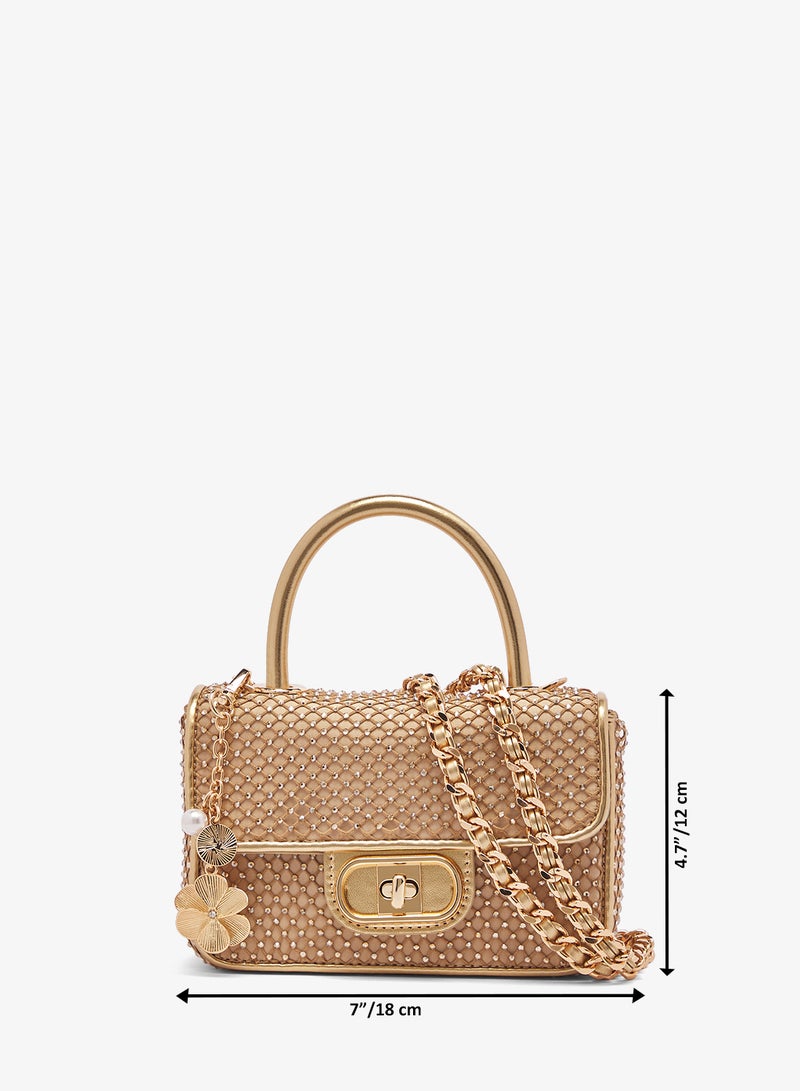 ALDO Lorelli Chain Detail Satchel Bag - Image 5